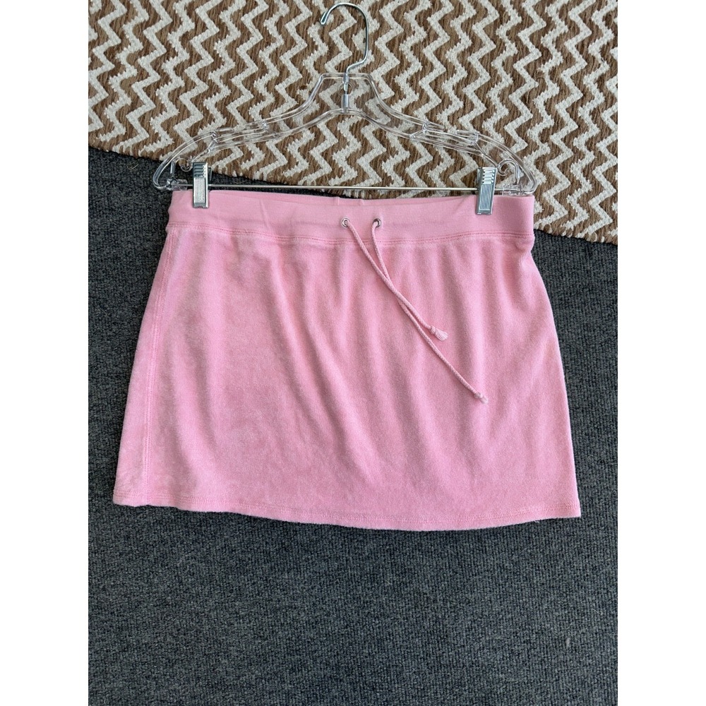 Vintage Y2K Mini Skirt Womens Size M Pink Terry Cloth Fashion Bug Barbiecore‎ - Picture 4 of 4
